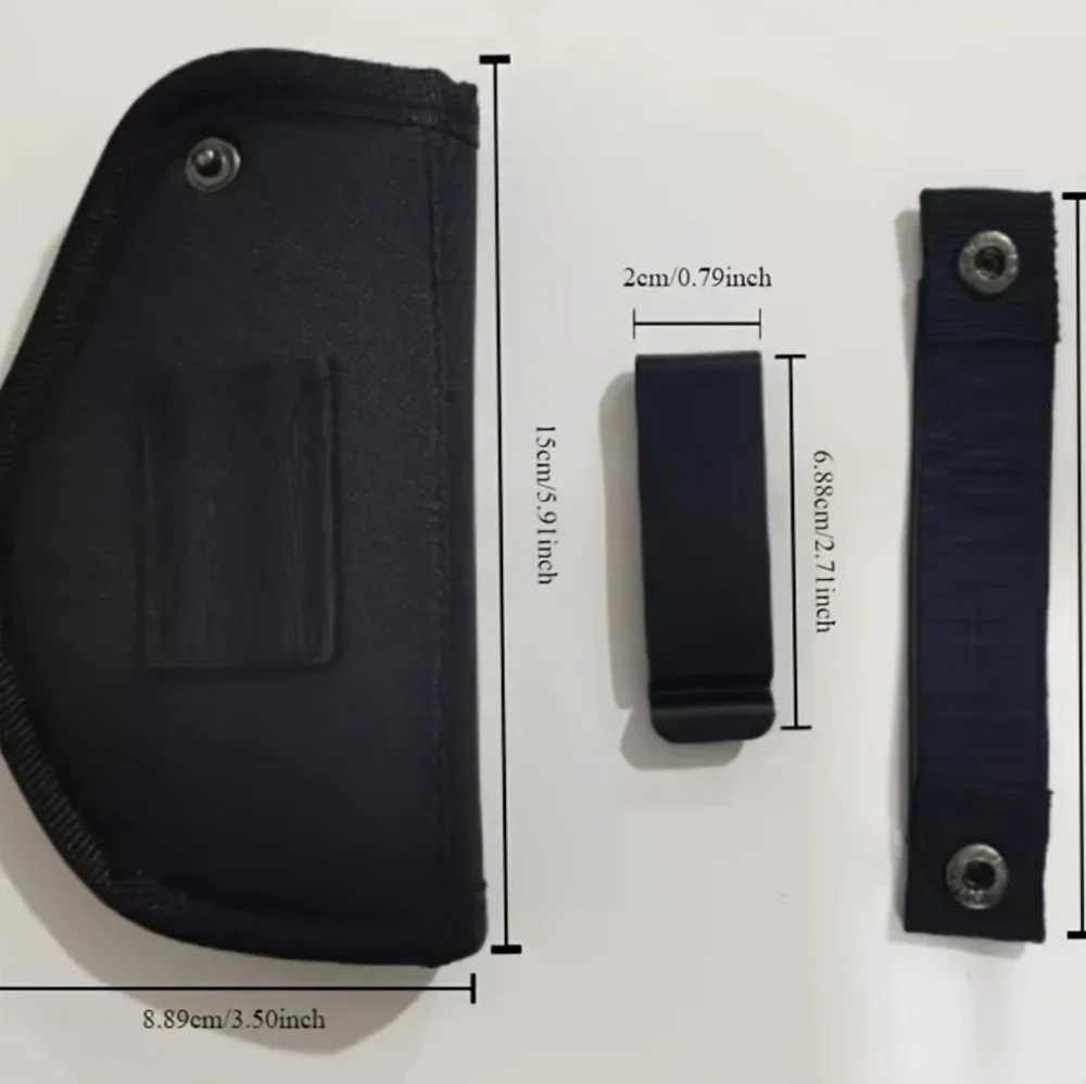 ​9mm Holster Concealed Carry IWB OWB Universal Tactical Nylon Pouch Left Right H